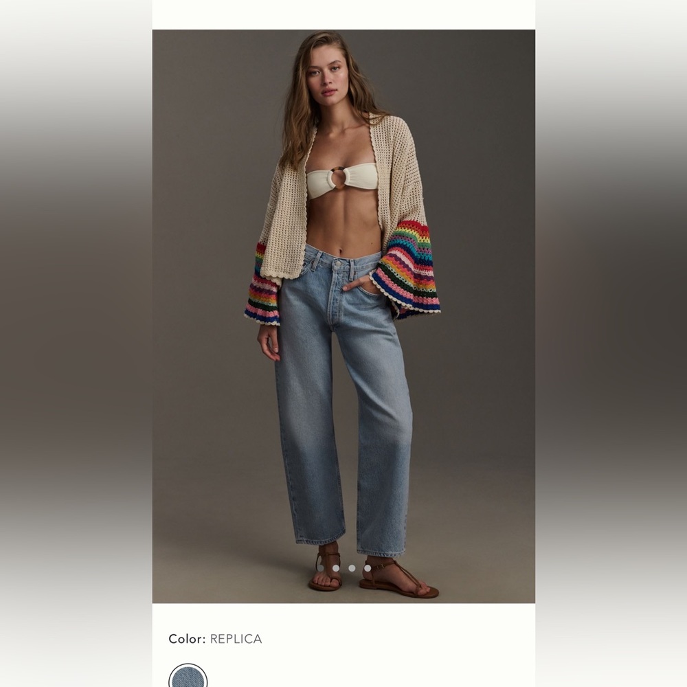 Agolde 90’s Crop Jeans Color Replica - Size 26